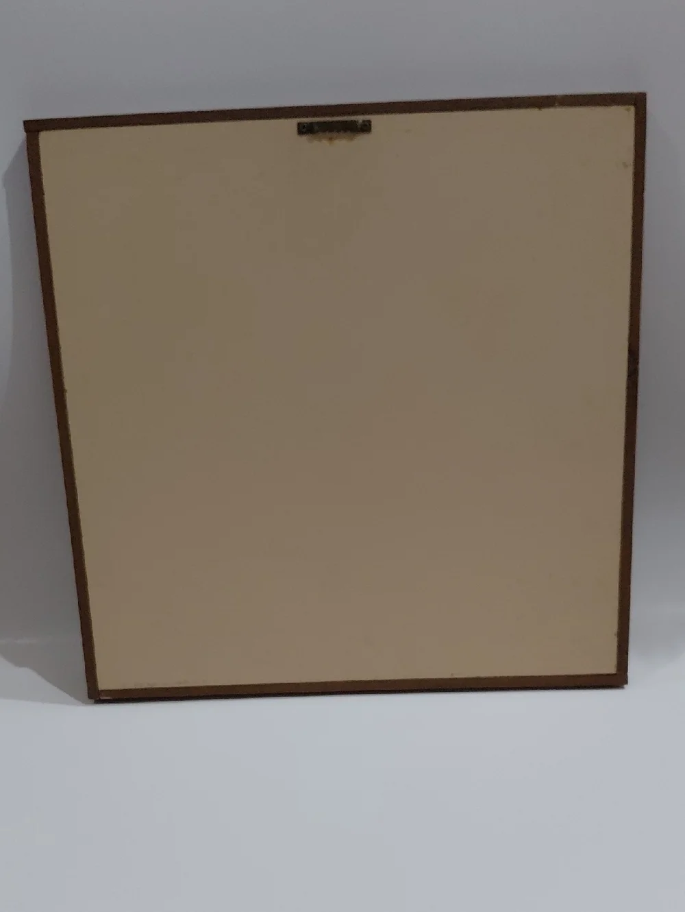Clover Valley Used serigraph printing Retro Coffee Wood Picture In Navy & Cream
